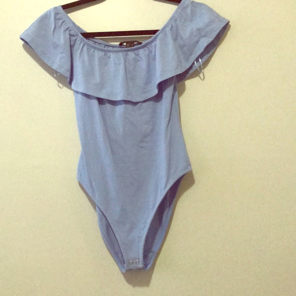 Powder blue body suit